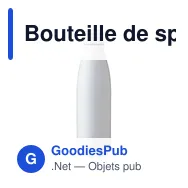 Bouteille de sport personnalisable 750 ml avec logo - modèle UJ7M2 - Miniature 2