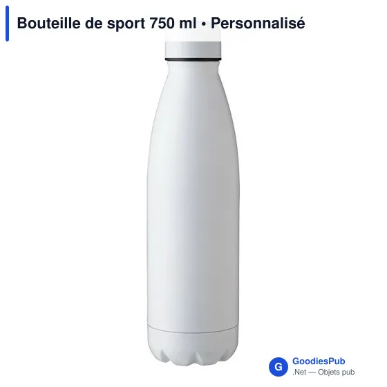 Bouteille de sport personnalisable 750 ml avec logo - modèle UJ7M2 - Image 2