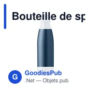 Bouteille de sport personnalisable 750 ml avec logo - modèle UJ7M2 - Miniature 3