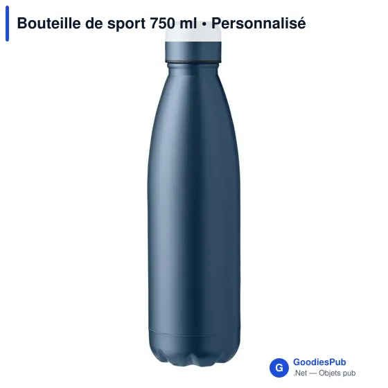 Bouteille de sport personnalisable 750 ml avec logo - modèle UJ7M2 - Image 3