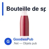 Bouteille de sport personnalisable 750 ml avec logo - modèle UJ7M2 - Miniature 4