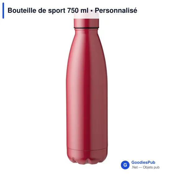 Bouteille de sport personnalisable 750 ml avec logo - modèle UJ7M2 - Image 4