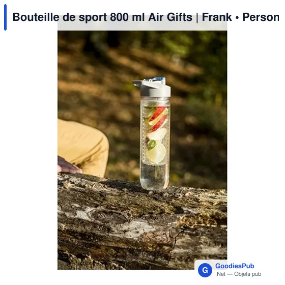 Bouteille de sport personnalisable 800 ml avec logo - Air Gifts - Image 2