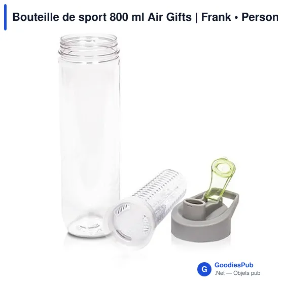 Bouteille de sport personnalisable 800 ml avec logo - Air Gifts - Image 3