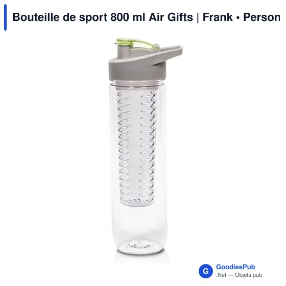 Bouteille de sport personnalisable 800 ml avec logo - Air Gifts - Image 4