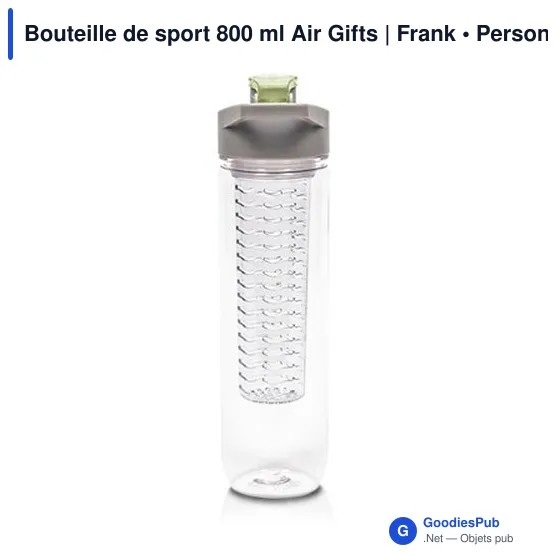 Bouteille de sport personnalisable 800 ml avec logo - Air Gifts - Image 5