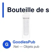 Bouteille de sport personnalisable 800 ml avec logo - Air Gifts - Miniature 7
