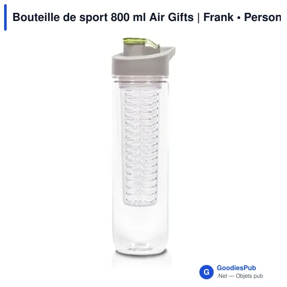 Bouteille de sport personnalisable 800 ml avec logo - Air Gifts - Image 7