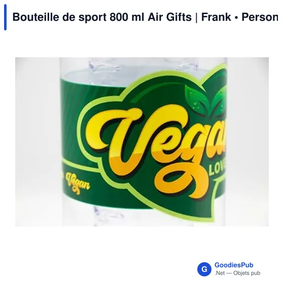 Bouteille de sport personnalisable 800 ml avec logo - Air Gifts - Image 10