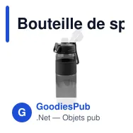 Bouteille de sport personnalisable 850 ml avec logo - Air Gifts | Flore - Miniature 11