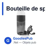 Bouteille de sport personnalisable 850 ml avec logo - Air Gifts | Flore - Miniature 12