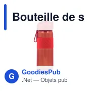 Bouteille de sport personnalisable 850 ml avec logo - Air Gifts | Flore - Miniature 4