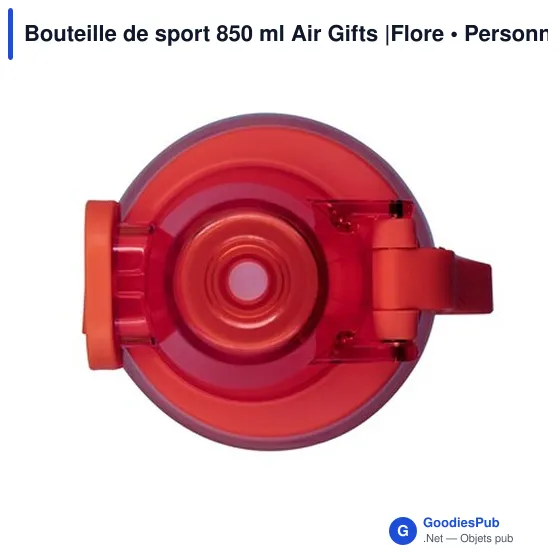Bouteille de sport personnalisable 850 ml avec logo - Air Gifts | Flore - Image 5