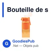 Bouteille de sport personnalisable 850 ml avec logo - Air Gifts | Flore - Miniature 6