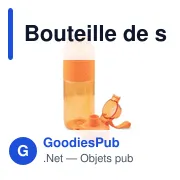 Bouteille de sport personnalisable 850 ml avec logo - Air Gifts | Flore - Miniature 7