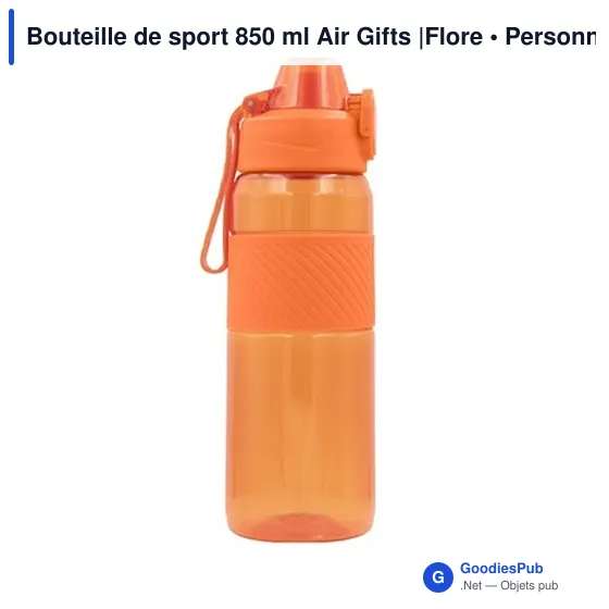 Bouteille de sport personnalisable 850 ml avec logo - Air Gifts | Flore - Image 9