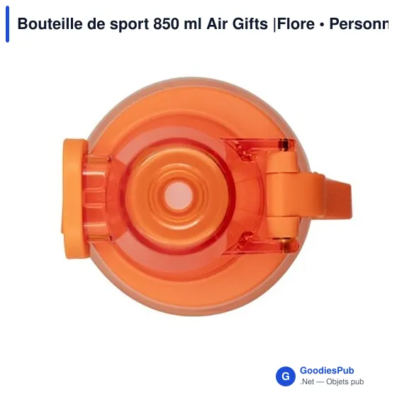 Bouteille de sport personnalisable 850 ml avec logo - Air Gifts | Flore - Image 10