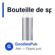 Bouteille de sport personnalisable en verre 500 ml avec logo - Miniature 1