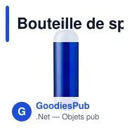 Bouteille de sport personnalisable en verre 500 ml avec logo - Miniature 4