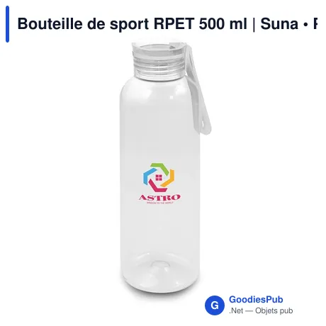 Bouteille de sport RPET 500 ml | Suna