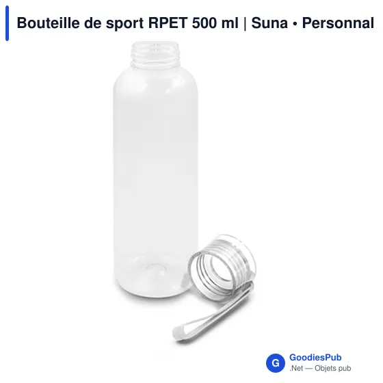 Bouteille de sport RPET 500 ml | Suna - Image 4
