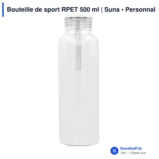 Bouteille de sport RPET 500 ml | Suna - Image 6