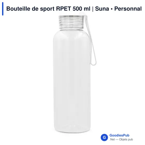 Bouteille de sport RPET 500 ml | Suna - Image 7