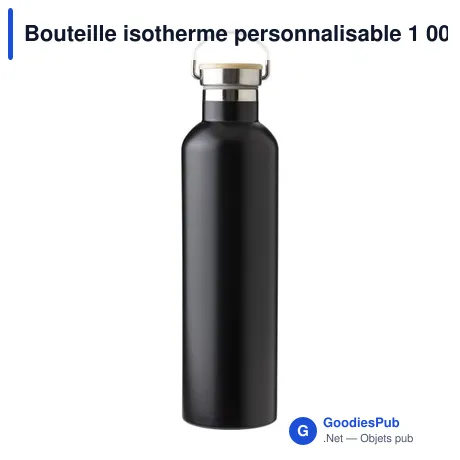 Bouteille isotherme personnalisable 1 000 ml avec logo - Damien