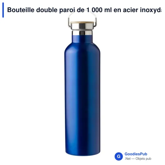 Bouteille isotherme personnalisable 1 000 ml avec logo - Damien - Image 11