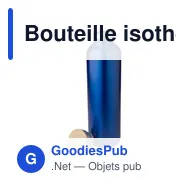 Bouteille isotherme personnalisable 1 000 ml avec logo - Damien - Miniature 6