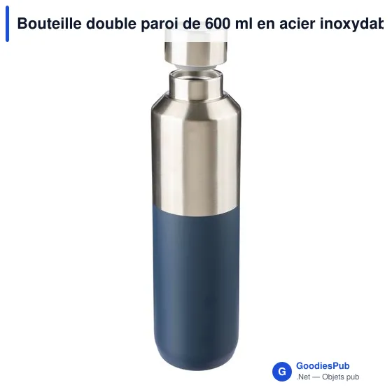 Bouteille isotherme personnalisable en acier inoxydable recyclé Esenavec logo - Image 12
