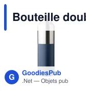 Bouteille isotherme personnalisable en acier inoxydable recyclé Esenavec logo - Miniature 3