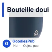 Bouteille isotherme personnalisable en acier inoxydable recyclé Esenavec logo - Miniature 7