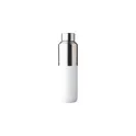 Variante blanc - Bouteille isotherme personnalisable en acier inoxydable recyclé Esenavec logo