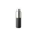 Variante noir - Bouteille isotherme personnalisable en acier inoxydable recyclé Esenavec logo