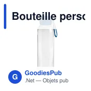 Bouteille personnalisable en Tritan transparent avec logo - 600 ml - Miniature 4