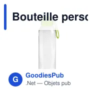 Bouteille personnalisable en Tritan transparent avec logo - 600 ml - Miniature 5