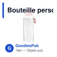 Bouteille personnalisable en Tritan transparent avec logo - 600 ml - Miniature 6