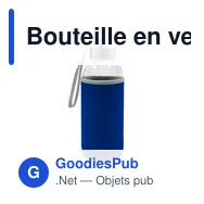 Bouteille en verre 420 ml | Bob - Miniature 1