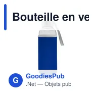 Bouteille en verre 420 ml | Bob - Miniature 3