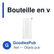 Bouteille en verre personnalisable 500 ml avec logo | Viivi - Miniature 1