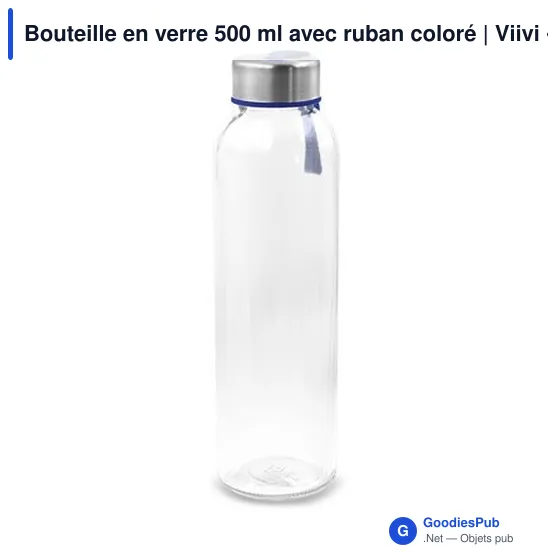 Bouteille en verre personnalisable 500 ml avec logo | Viivi - Image 12