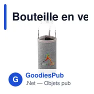 Bouteille en verre de 500 ml avec housse Nika - Miniature 8