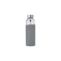 Variante gris - Bouteille en verre de 500 ml avec housse Nika
