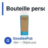 Bouteille personnalisable en verre recyclé dépoli 500 ml avec logo - Bouchon liège - Miniature 4