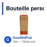Bouteille personnalisable en verre recyclé dépoli 500 ml avec logo - Bouchon liège - Miniature 5