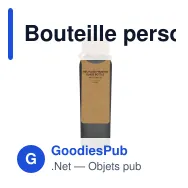 Bouteille personnalisable en verre recyclé dépoli 500 ml avec logo - Bouchon liège - Miniature 6