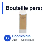 Bouteille personnalisable en verre recyclé dépoli 500 ml avec logo - Bouchon liège - Miniature 7