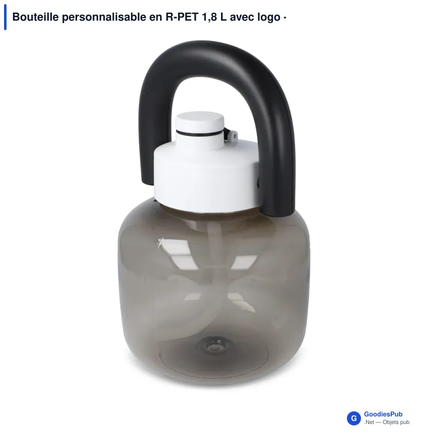 Bouteille personnalisable en R-PET 1,8 L avec logo - Hi-lou - Image 4