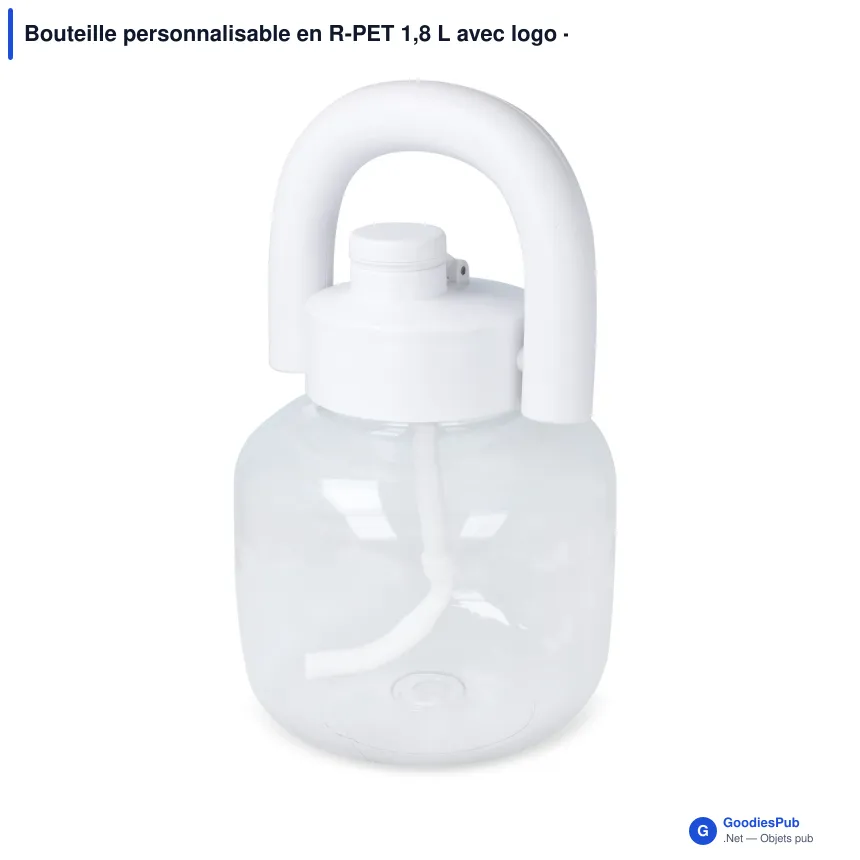 Bouteille personnalisable en R-PET 1,8 L avec logo - Hi-lou - Image 5